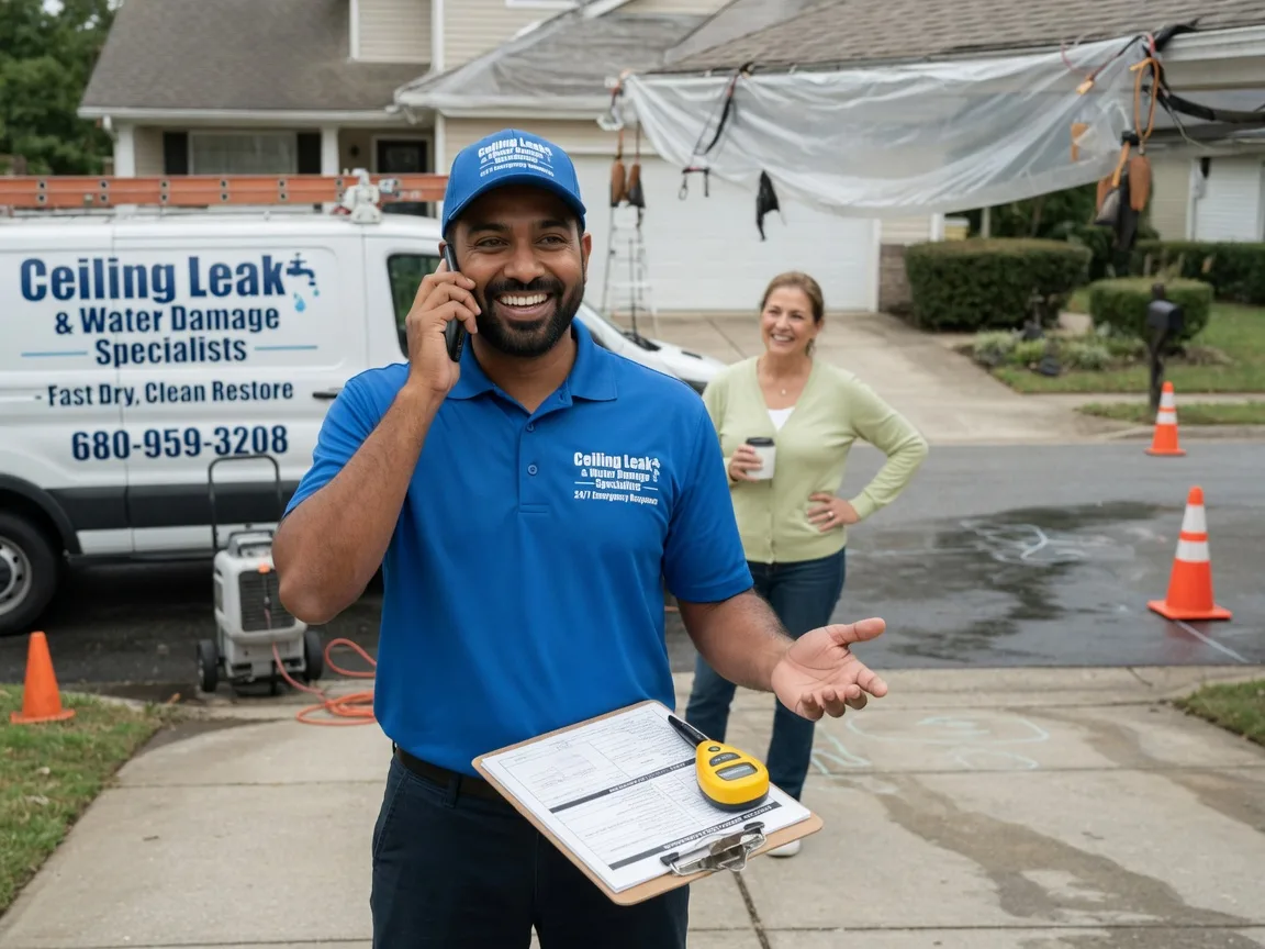 Ceiling Leak Cleanup Naponee, NE FAQs